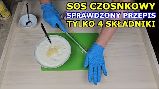 Jak zrobić Sos Czosnkowy Tylko 4 składniki PROSTY PRZEPIS Czosnek przepisy Kuchnia Ogrodnika [upl. by Sauers]