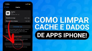 COMO LIMPAR O CACHE E DADOS DE APPS NO IPHONE PARA LIBERAR ESPAÇO [upl. by Eamon]