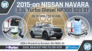 Video Provent Catch Can  Pre Filter Installed in Nissan Navara 2015on D23 NP300  OSPROV17B [upl. by Ball432]