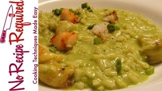 Shrimp Risotto with Peas  NoRecipeRequiredcom [upl. by Akerley175]