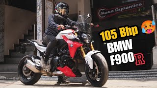 BMW F900R  Brutal Acceleration  105 BHP [upl. by Dleifrag]