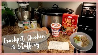 Crockpot Chicken with Stuffing  Easy Slow Cooker Dinner [upl. by Elon958]