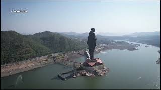 Statue of Unity worldtraveler worldwide travel airbnb resort hotel wonder chetanparmar [upl. by Ynaffet]