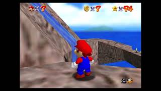 Super Mario 64 Switch  Tall Tall Mountain  Breathtaking View from Bridge [upl. by Noxaj]