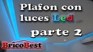 Como hacer plafon de tablaroca con luz LED perimetral  parte 2 [upl. by Aisayn352]