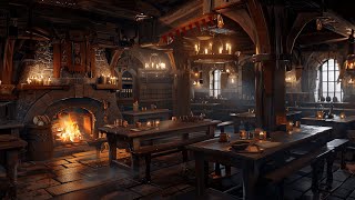 Night At The Medieval Tavern  Fireside Music For Relaxation And Sleep [upl. by Rebliw]