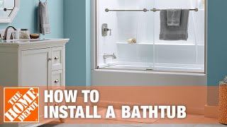 Bathtub Replacement  How to Install a Bathtub  The Home Depot [upl. by Marven]