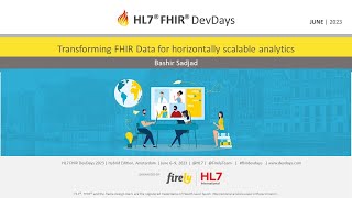 Bashir Sadjad  Transforming FHIR Data for horizontally scalable analytics  DevDays 2023 Amsterdam [upl. by Wil]