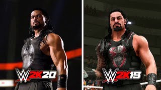 WWE 2K20 vs WWE 2K19 GRAPHICS COMPARISON [upl. by Cousin]