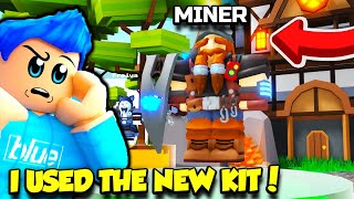 The NEW MINER KIT In Roblox Bedwars IS OP [upl. by Mozes]