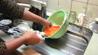 Japanese style dish washing [upl. by Nayt]