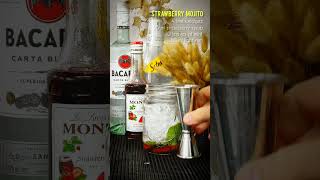 How to make a Strawberry Mojito cocktail at home recipe [upl. by Wendye]