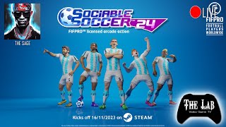 Live Sociable Soccer 24 The Lab Video Game TV [upl. by Gyatt706]