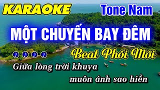 Karaoke Một Chuyến Bay Đêm Tone Nam Nhạc Sống BEAT PHỐI MỚI  Minh Đức Karaoke [upl. by Yllil]