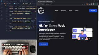 ASMR Programming  Complete Responsive Portfolio Design  No Talking [upl. by Noreht741]