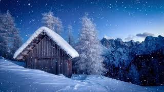 Mind relax music Snow covered cottage house music [upl. by Dickman]