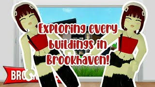 EXPLORING EVERY BUILDINGS IN BROOKHAVEN PART 1 [upl. by Bartolome744]