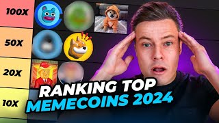 MEME Coins 100x Ranking List Comparing Top Memecoins  Pepe Brett Turbo Redo Dog Bonk [upl. by Gautea]