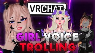 quotThree Cute GirlsquotVRCHAT Girl Voice Trolling [upl. by Fabrice]