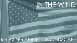 Relaxing Ambient Soundscape  In The Wind  Flag FlappingFlyingWindy Ambience  FlagpoleClanking [upl. by Tzong]