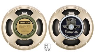 Celestion Greenback G12M vs Vintage 30 [upl. by Darach20]