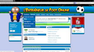 Lentraineur de Foot Online  Inscriptions au championnat [upl. by Tito448]