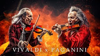 Vivaldi vs Paganini Clash of the Titans in Violin Mastery  The Best Classical Violin Music [upl. by Aguste]