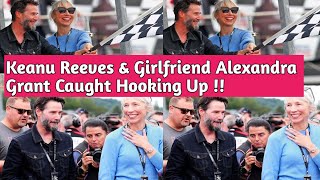 Keanu Reeves amp Girlfriend Alexandra Grant Seen Over Weekend At The Liqui Moly Motorrad Grand Prix [upl. by Wilmer]