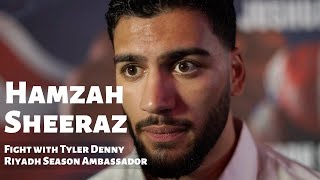 Hamzah Sheeraz talks fight with Tyler Denny for the European Middleweight title in September 21 [upl. by Renie]