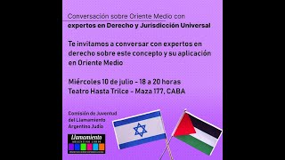 Jurisdicción internacional en el conflicto IsraelPalestina  Miércoles 10 de julio de 2024 18 hs [upl. by Seline382]