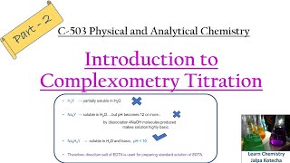 Part2  EDTA Titration Curve Velchers rules  Preparation of EDTA solution [upl. by Yasu]