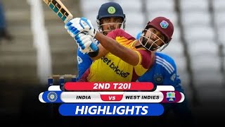 IND vs WI 2nd T20 2023 Highlights Today Match Full Highlights Hindi  India vs West Indies [upl. by Ann-Marie]