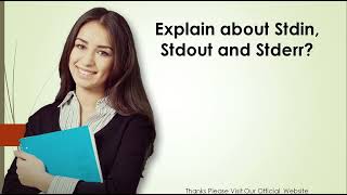 Explain about Stdin Stdout and Stderr [upl. by Nauqed903]