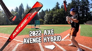 Hitting with the 2022 AXE AVENGE HYBRID BBCOR  Baseball Bat Reviews [upl. by Artair936]