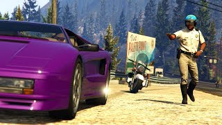 Grand Theft Auto V  Highway Chase [upl. by Hogg]