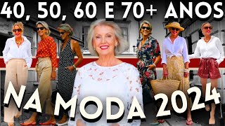 🔴LOOKS CASUAIS e ELEGANTES para MULHERES MADURAS NA MODA PRIMAVERA VERÃO 2024  Maga Moda [upl. by Weslee]