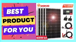 Dokio 18V 100W 200W 400W Waterproof New Rigid Solar Panel Set Controller [upl. by Suivatram]