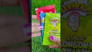 Unboxing Warheads sour popping candy 🍬 3 flavours ASMR video asmr unboxing candy sweettooth [upl. by Eimarrej]