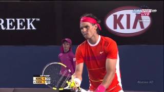 Australian Open 2010 R3 Rafael Nadal vs Philipp Kohlschreiber highlights HD [upl. by Norford]