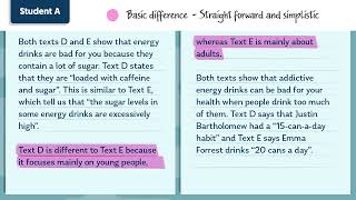 WJEC English Language Comparison Questions Example Responses Unit 3 Question A12 [upl. by Eniamsaj]