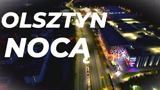 Olsztyn nocą ul Sikorskiego [upl. by Llertak]