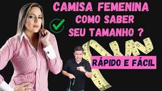 Camisa femenina como medir [upl. by Adnim]