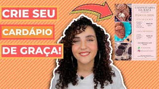 COMO USAR O CANVA PARA FAZER SEU CARDÁPIO DE DOCES  Rafa Cabral [upl. by Nunes]