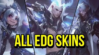 ALL NEW EDG SKINS  Zoe Aphelios Viego Yuumi Graves  League of Legends [upl. by Navillus616]