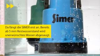 SIMER  Die neue bis auf 2 mm flachabsaugende Pumpe von Pentair Jung Pumpen [upl. by Plunkett580]