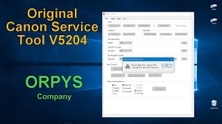 Canon Service Tool V5204 Original last version 2018 [upl. by Arbua282]