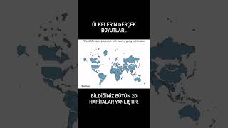 Ülkelerin gerçek boyutları [upl. by Jacques477]