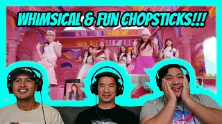 NiziU ë‹ěĄ¬ 1st Albumă€ŚChopstickă€ŤMV  REACTION  WHIMSICAL amp FUN [upl. by Lahsiv823]