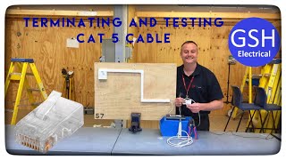 Terminating CAT 5 Ethernet Cable into a RJ45 Connector Including Testing and Full Demonstration [upl. by Saibot163]