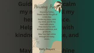 MORNING PRAYER ✝️🙏✝️youtubereelsmorningprayerpowerfullprayer morningprayer [upl. by Cristobal]